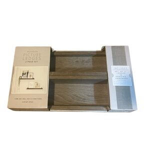 Wooden Picture Ledges 2 Piece Set
